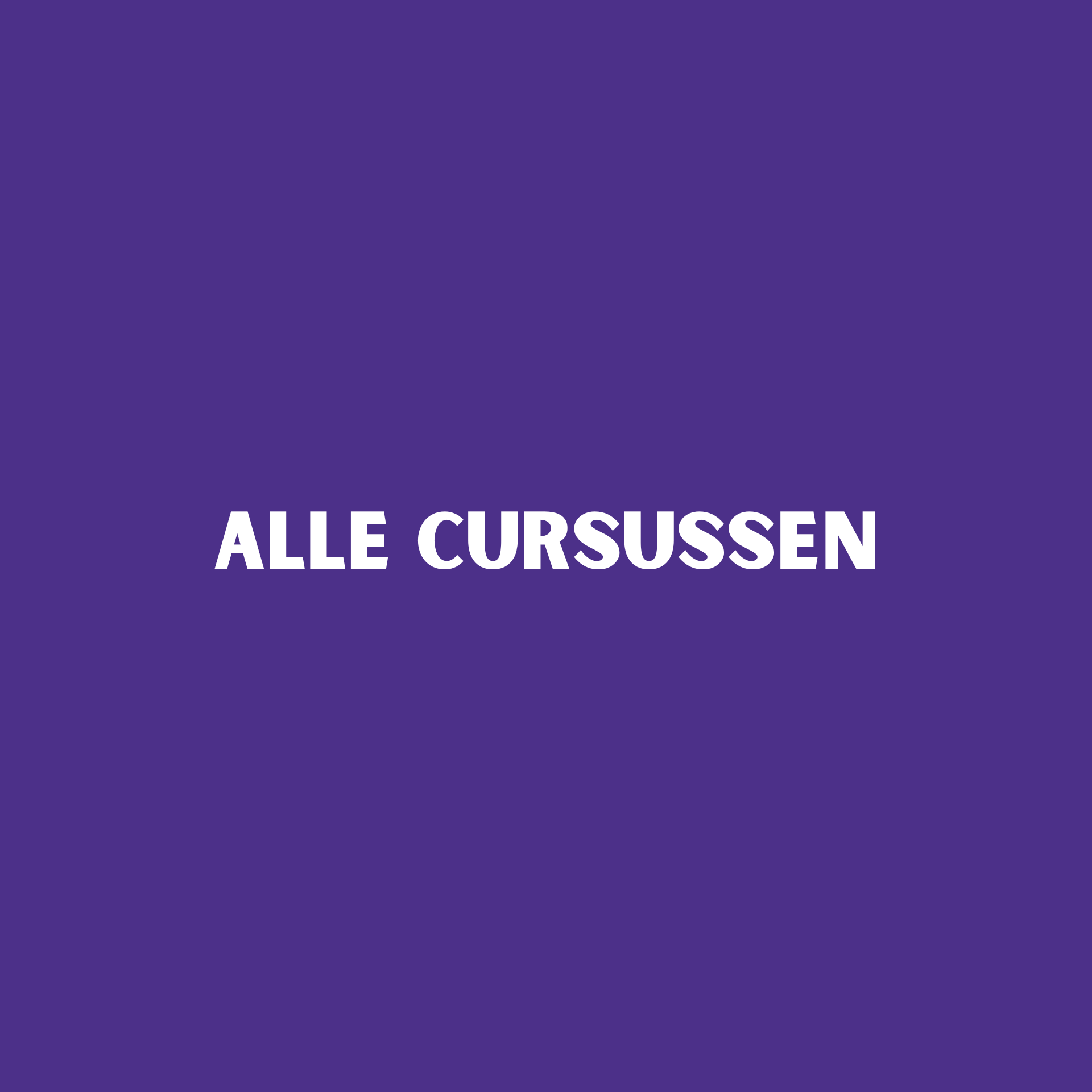 Alle cursussen voorjaar 2026
