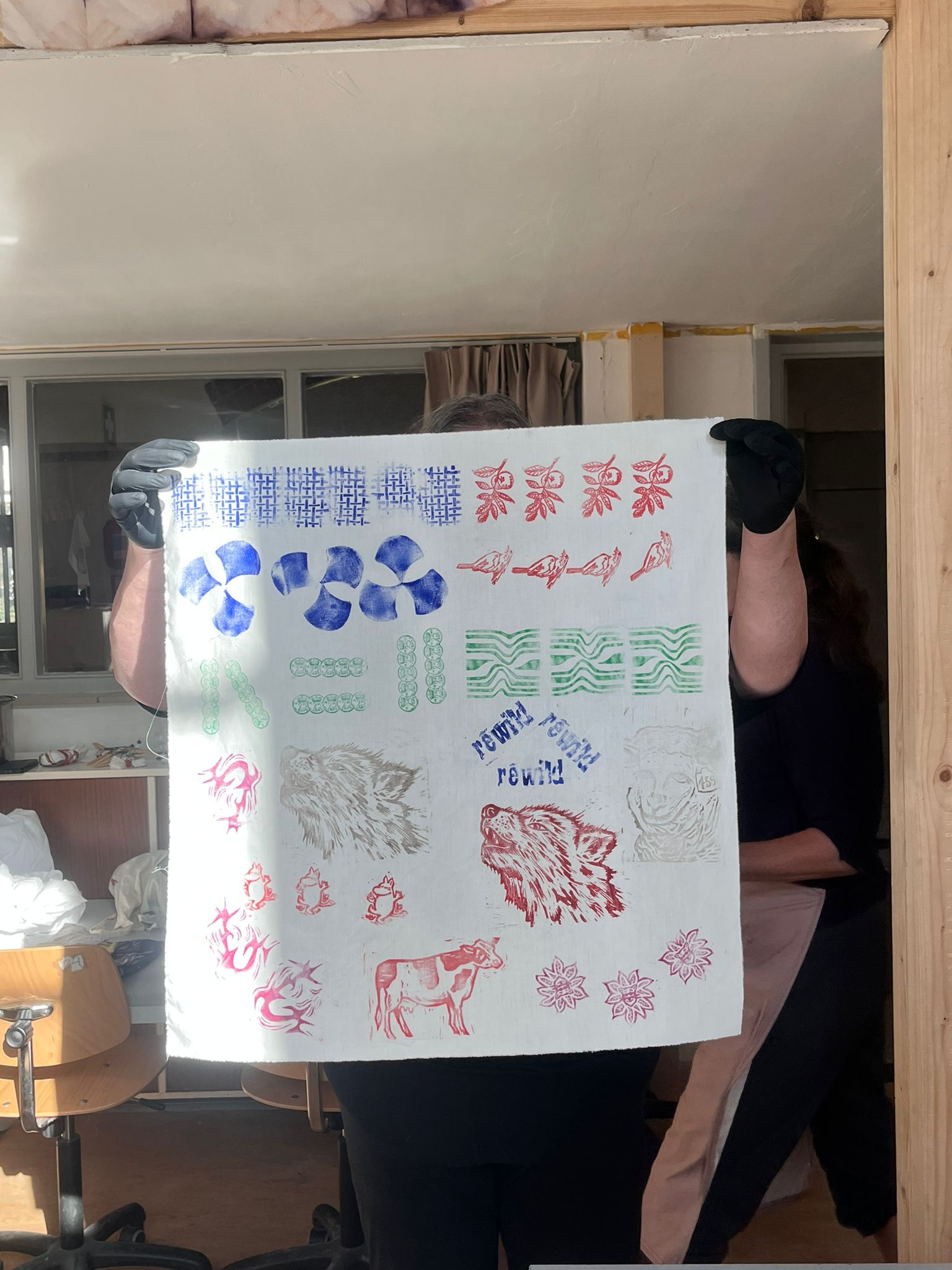 Textielbewerking Shibori & Blockprint - Teri de Wit