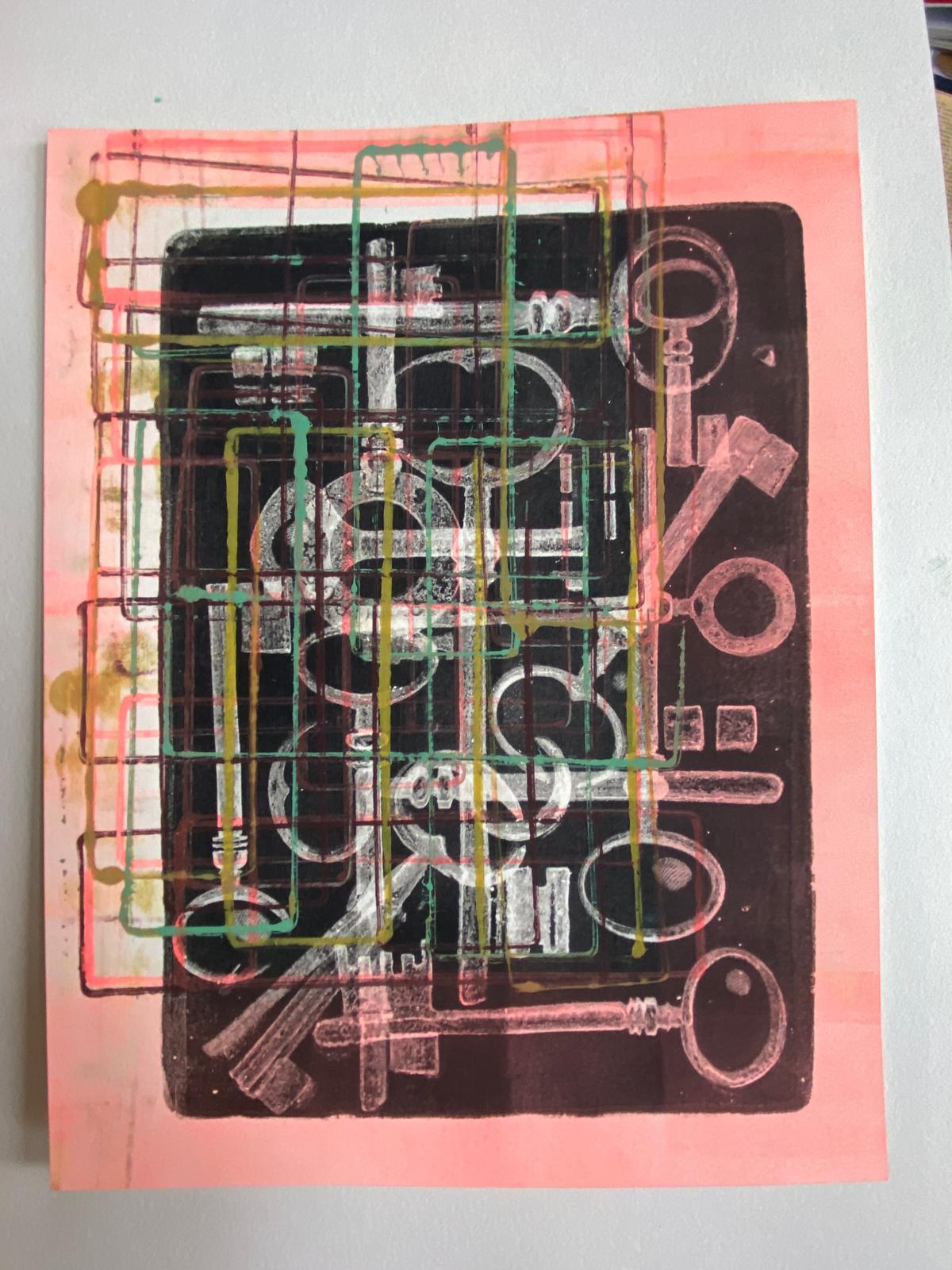 Monoprinten - Baukje Duin