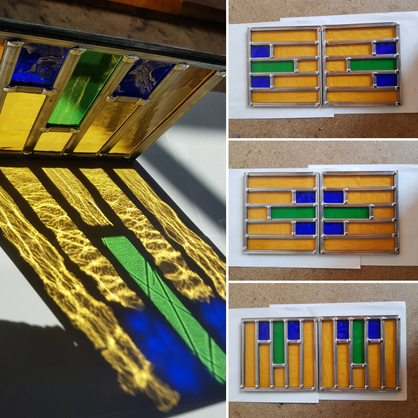 Stained glass and projection – Pip goes to Art School