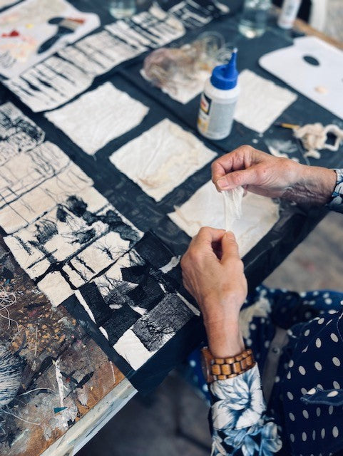 Textiel mixed media - Eugenie Ligthart